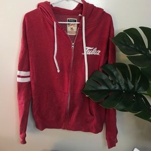 Red zip up!